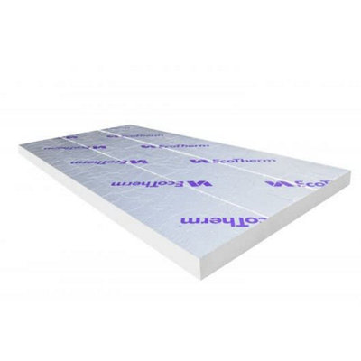 30mm EcoTherm Eco-Versal PIR Insulation Board 2400mm x 1200mm (18/pack) - Celotex Equivalent