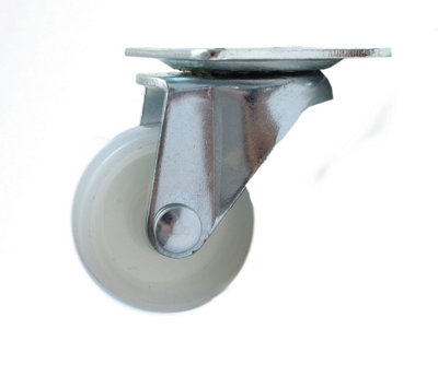 30mm Plastic Swivel Castor Wheel Furniture Caster - Colour White - Pack of 1 Price Comparisons | Compare The Build