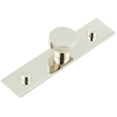 30mm Polished Nickel Cupboard Knob with Backplate - Stylish and Durable - Kitchen Cabinet Knob