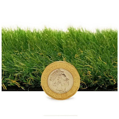 30mm Thick Artificial Grass, Synthetic Fake Grass, Pet-Friendly Artificial Grass, Fake Grass For Lawn-6m(19'8") X 4m(13'1")-24m²