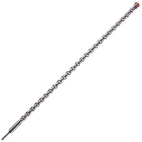 30mm x 1000mm Long SDS Plus Drill Bit. TCT Cross Tip With Copper Coating. High Performance Hammer Drill Bit 1 Metre