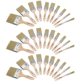 30pc Painting Paint Brush Set For Painting + Decorating Brushes