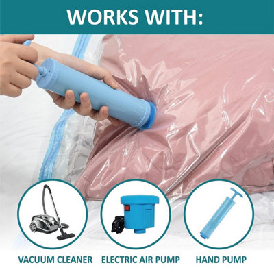 Storage air bags vacuum top