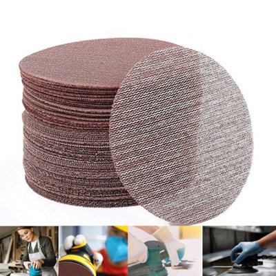 30PCS 150mm Mesh Sanding Discs 180 Grit, 6 Inch Hook and Loop Sanding Pads