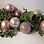 30pcs 6cm Assorted Shatterproof Baubles Christmas Decoration in Blush Pink