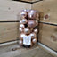 30pcs Assorted Shatterproof Baubles Christmas Decoration in Warm Beige