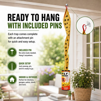 30pcs Extra Sticky Fly Traps Insect Catchers