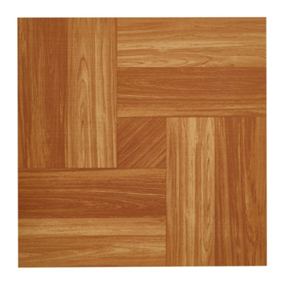 30Pcs Peel and Stick PVC Parquet Flooring Tiles Set