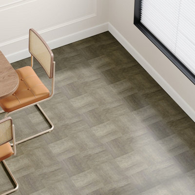 30Pcs Self-adhesive PVC Parquet Flooring Tiles Set