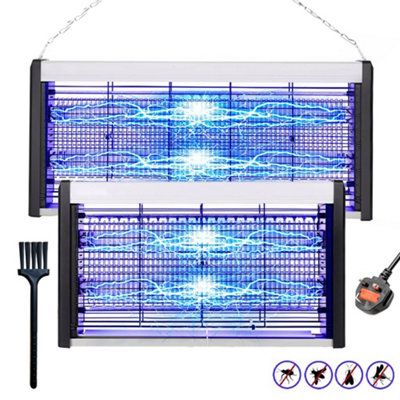 30W Electric Insect Killer Fly Mosquito Zapper Trap Indoor UV Lamp UK Plug