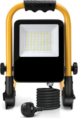 30W LED Work Light 240V, Job Site Light 2700LM Use with Floodlight Tripods