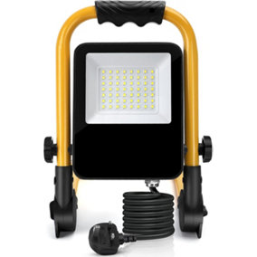30W LED Work Light 240V, Job Site Light 2700LM Use with Floodlight Tripods