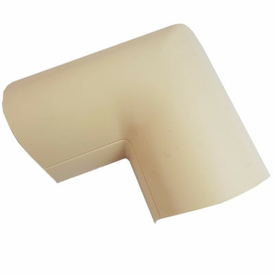 30x15mm Clip Over Magnolia Door Frame Bend Adapter 90 Degree Trunking Conduit