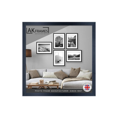 30x30CM Black Modern Step Picture Frame - Perfect For Posters, Photos ...