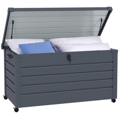 311L Large Capacity Galvanized Steel Garden Storage Box, Lockable and ...