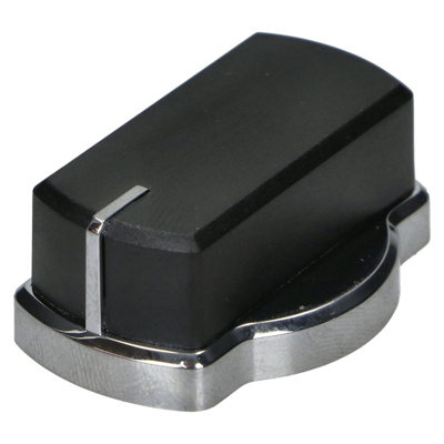 Stoves Gas Hob Control KnobChrome/black from B&Q