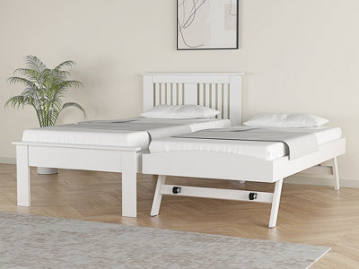 Flintshire Furniture Hendre White Guest Bed With Trundle