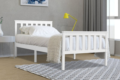 Flintshire Furniture Marnel 3Ft Single White Bed Frame