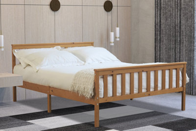 Flintshire Furniture Marnel 5Ft Kingsize Oak Bed Frame