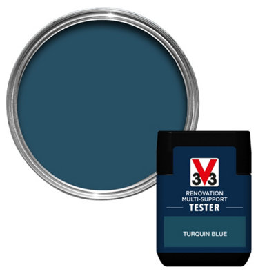 B&Q -  Renovation Turquin Blue Satinwood Multi-Surface Paint50Ml Tester Pot