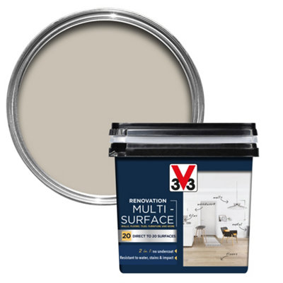 V33 Renovation Hemp Satinwood Multi-Surface Paint750Ml