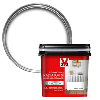 V33 Renovation White Gloss Radiator & Appliance Paint750Ml from B&Q