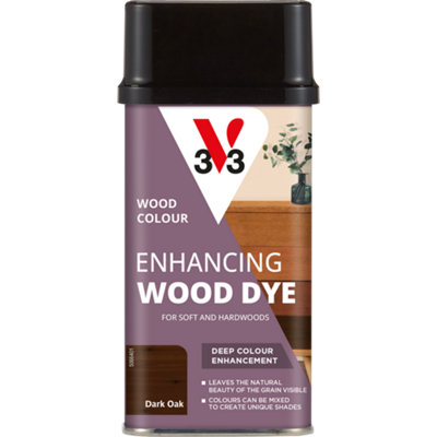 V33 Dark Oak Hardwood & Softwood Multi-Surface Wood Dye250Ml from B&Q
