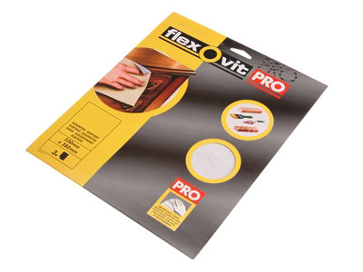 Flexovit Silicon Carbide Finishing Sanding Sheets 230 X 280mm Medium 180G 3 from B&Q