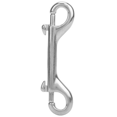 316 Stainless Steel Double Ended Spring Snap Hook Key Holder Clip ...