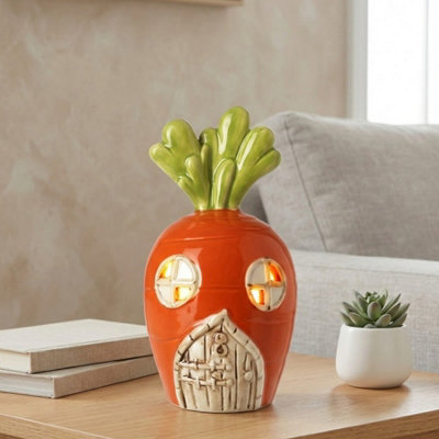 Garden Greatness Led Ceramic Carrot House Ornament from B&Q