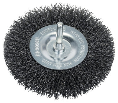 Bosch Professional Crimped Wire WheelSteel100X0.3mm100mm Diameter10mm Arbor Size from B&Q