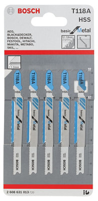 Bosch Powertool Accessories 2608631013 T 118 A Basic For Metal Jigsaw Blade 92Mm Pack Of 5 - Image 4