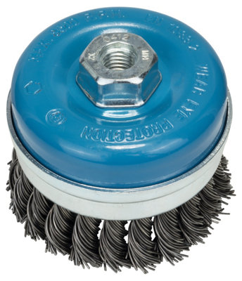 Bosch Professional Cup Brush90mmKnotted0.8mm Thickness (M14) from B&Q