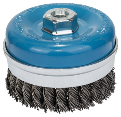 Bosch Professional Cup Brush100mmKnotted0.8mm Thickness (M14) from B&Q