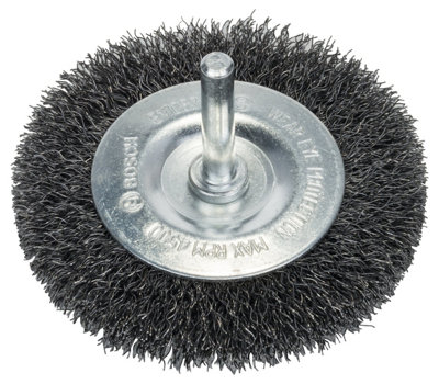 Bosch Professional Crimped Wire WheelSteel75X0.2mm75mm Diameter10mm Arbor Size from B&Q