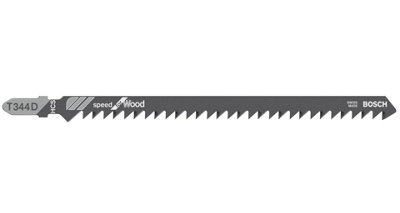 Bosch Professional Jigsaw Blade T344D Speed For Wood from B&Q