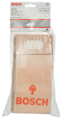 Bosch Professional 10 Paper Dust Bags Pex 12 from B&Q