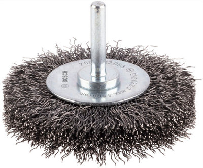 Bosch Brushing Pro Metal Clean Wire Wheel Straight Shank 75 X 0.3 mm 2608622053 from B&Q