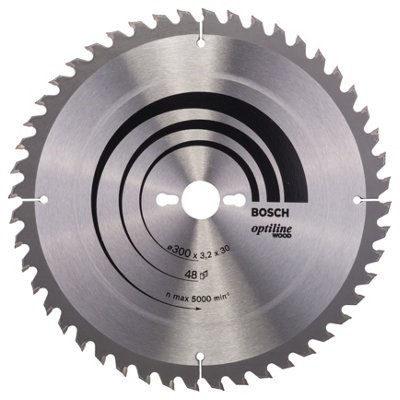 Bosch Professional Optiline Wood Circular Saw Blade300mm X 30mm X 3.2mm48 Teeth from B&Q