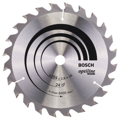 Bosch Professional Optiline Wood Circular Saw Blade184 X 16 X 2.6 mm24 Teeth from B&Q
