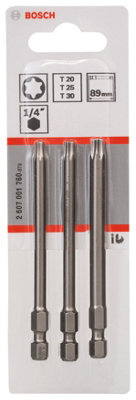 Bosch Professional 3 Pack Torx (89mm)Mixed from B&Q