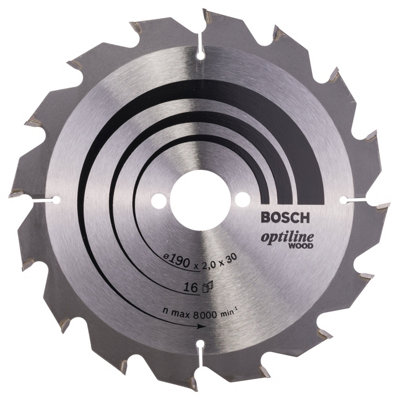 Bosch Professional Optiline Wood Circular Saw Blade190 X 30 X 2.0 mm16 Teeth from B&Q