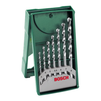 Bosch 7 Piece Masonry Drill Bit Set 3-8mm Tungsten Carbide Stone Brick - Image 8