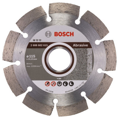 Bosch Professional Abrasive Diamond Cutting Disc115 X 22.23 X 6 X 7 mm Standard from B&Q