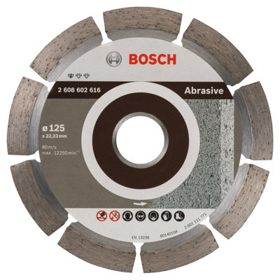 Bosch Professional Abrasive Diamond Cutting Disc125 X 22.23 X 6 X 7 mm Standard from B&Q