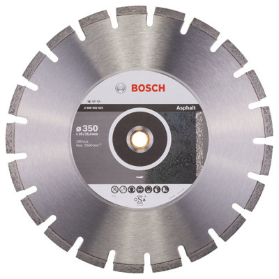 Bosch Professional Diamond Cutting Disc For Asphalt350 X 20/2540 X 3.2 X 10 mm from B&Q