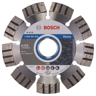 Bosch Professional Diamond Cutting DiscBest For Stone115 X 22.23 X 2.2 X 12 mm from B&Q