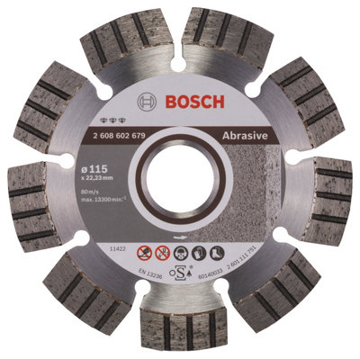 Bosch Professional Diamond Cutting DiscBest For Abrasive115 X 22.23 X 2.2 X 12 mm from B&Q