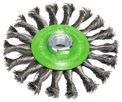 Bosch Professional 115mm Knotted Wire Wheel0.5mm Inox from B&Q