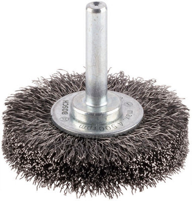 Bosch Brushing Pro Metal Clean Wire Wheel Straight Shank 50 X 0.2 mm 2608622111 from B&Q